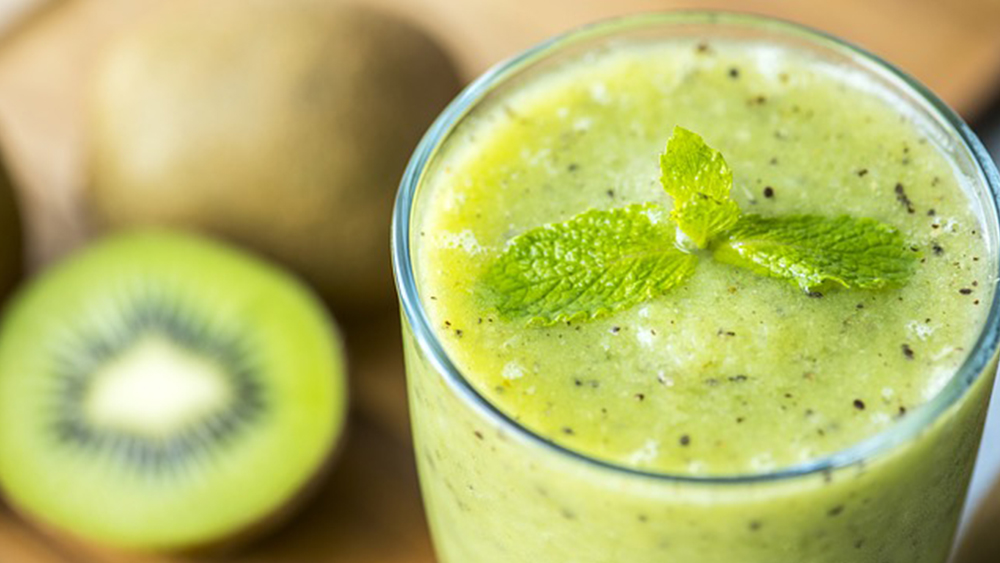 bebida saludable kiwi mint